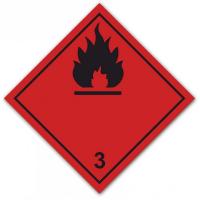 Знак опасности "Легковоспламеняющиеся жидкости" 3 класс
