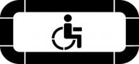 Трафарет "Парковка для Инвалидов"
