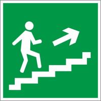 Е15.Направление к эвакуационному выходу по лестнице вверх
