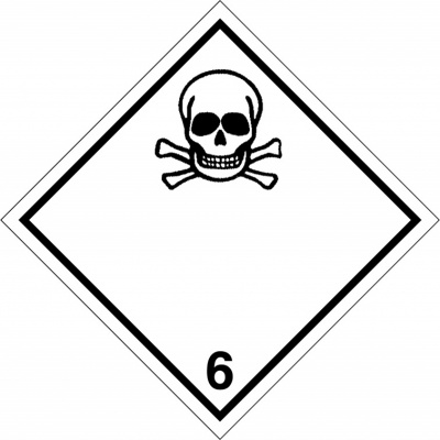 Знак опасности "Ядовитые вещества" 6 класс