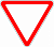 Треугольная маска дорожного знака 2.4 "Уступи дорогу" 1,2,3 типоразмеры