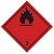 Знак опасности "Легковоспламеняющиеся жидкости" 3 класс