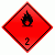 Знак опасности "Невоспламеняющиеся неядовитые газы" 2 класс