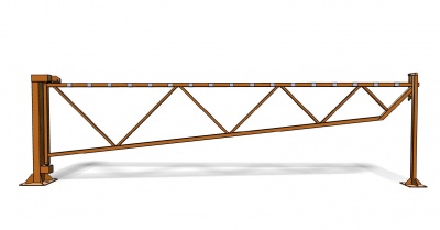 Механический поворотный шлагбаум 5м усиленный