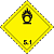 Знак опасности "Окисляющие вещества" 5 класс