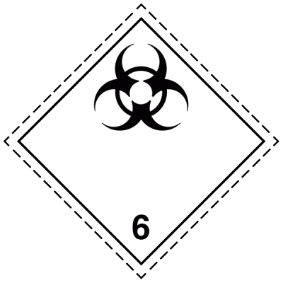 Знак опасности "Инфекционные вещества" 6 класс