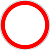 Круглая маска дорожного знака 3.2 "Движение запрещено" 1,2,3 типоразмеры